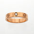 Love Ring 18K Rose Gold Mini with Diamond