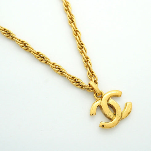 CC Logo Pendant Necklace Metal