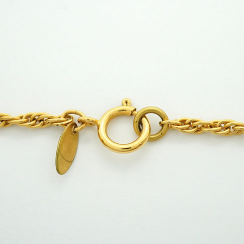 CC Logo Pendant Necklace Metal