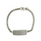 Medical ID Plate Bracelet Sterling Silver