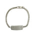 Medical ID Plate Bracelet Sterling Silver