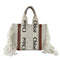 Woody Tote Canvas with Leather Small