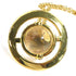 Pendant Necklace Glass and Metal Gold