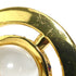 Pendant Necklace Glass and Metal Gold