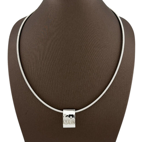 Pendant Necklace 18K White Gold