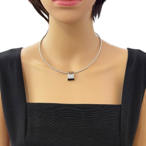 Pendant Necklace 18K White Gold