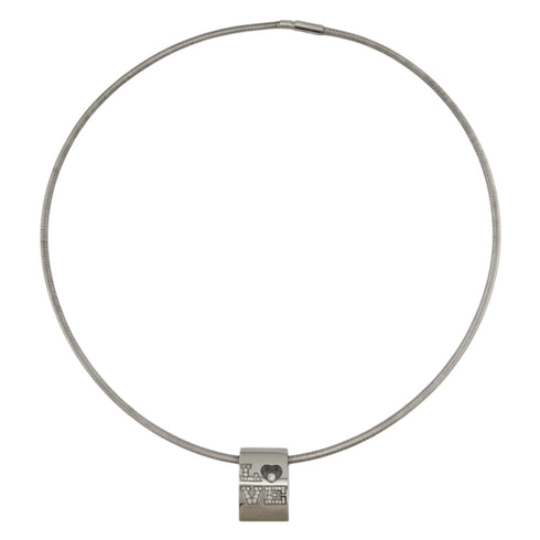 Pendant Necklace 18K White Gold