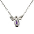 Attrape-Moi Pendant Necklace 18K White Gold with Amethyst and Diamond
