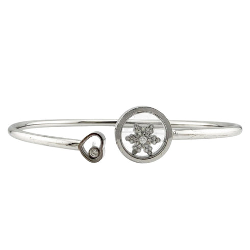 Happy Snowflake Bracelet 18K White Gold and Diamond