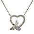 Attrape-Moi Pendant Necklace 18K White Gold with Amethyst and Diamond