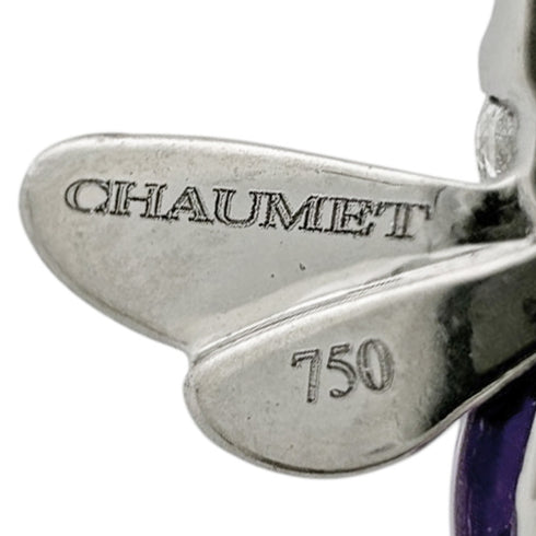 Attrape-Moi Pendant Necklace 18K White Gold with Amethyst and Diamond