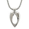 Doll Pendant Necklace 18K White Gold