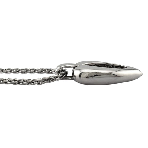 Doll Pendant Necklace 18K White Gold