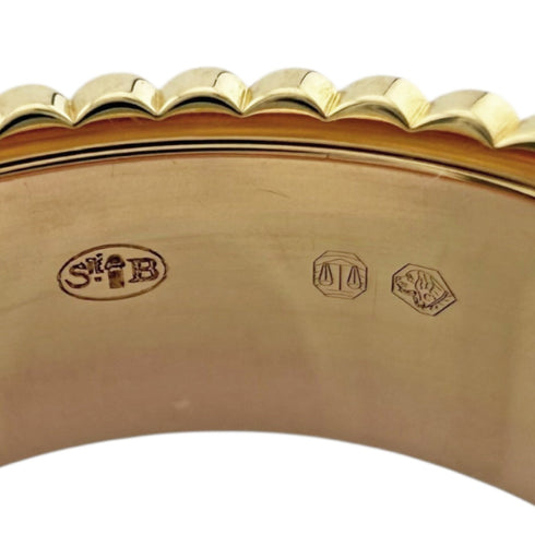 Band Ring 18K White Gold and 18K Yellow Gold
