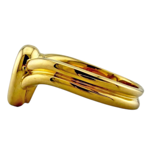 Band Ring 18K Yellow Gold and Diamond