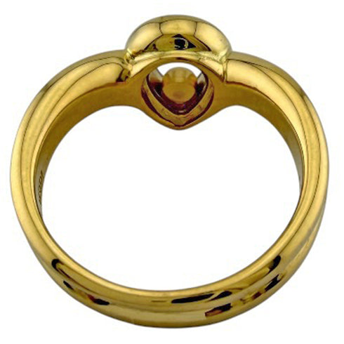 Band Ring 18K Yellow Gold and Diamond