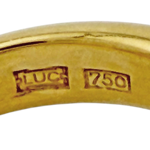 Band Ring 18K Yellow Gold and Diamond