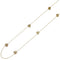 Pendant Necklace 18K Yellow Gold With 10 Diamonds Rose Design