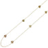 Pendant Necklace 18K Yellow Gold With 10 Diamonds Rose Design