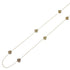 Pendant Necklace 18K Yellow Gold With 10 Diamonds Rose Design