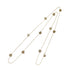 Pendant Necklace 18K Yellow Gold With 10 Diamonds Rose Design