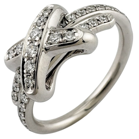 Jeux de Liens Ring 18K White Gold and Diamond