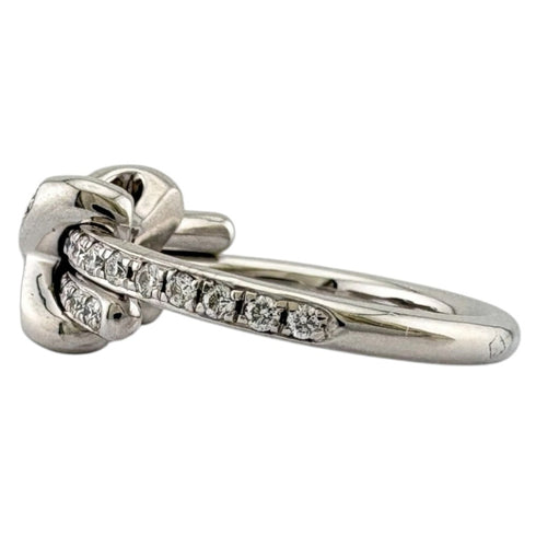 Jeux de Liens Ring 18K White Gold and Diamond