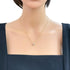 Quatre Radiant Pendant Necklace 18K White Gold and 18K Yellow Gold Mini