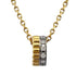 Quatre Radiant Pendant Necklace 18K White Gold and 18K Yellow Gold Mini