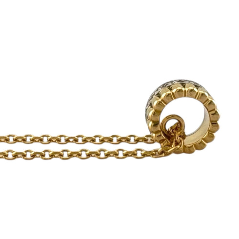 Quatre Radiant Pendant Necklace 18K White Gold and 18K Yellow Gold Mini