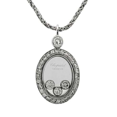 Pendant Necklace 18K White Gold
