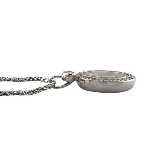 Pendant Necklace 18K White Gold