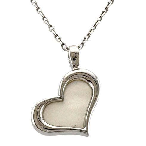Pendant Necklace 18K White Gold
