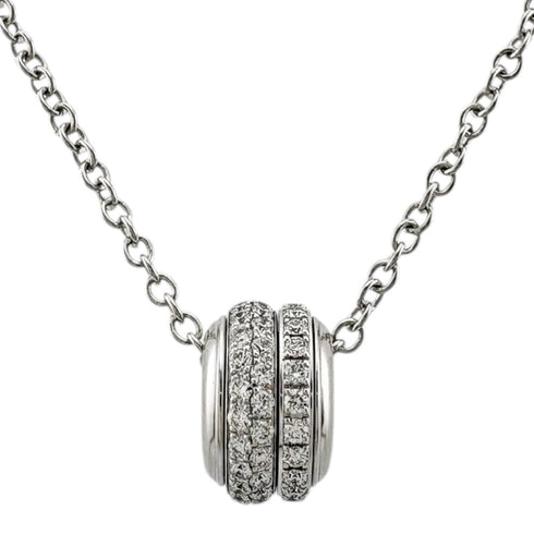 Pendant Necklace 18K White Gold