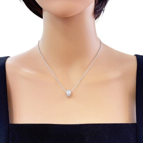 Pendant Necklace 18K White Gold