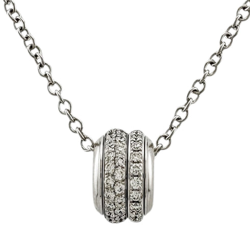 Pendant Necklace 18K White Gold