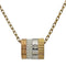 Quatre Whites Pendant Necklace Ceramic and 18K White Gold and 18K Yellow Gold