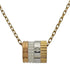 Quatre Whites Pendant Necklace Ceramic and 18K White Gold and 18K Yellow Gold