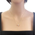 Quatre Whites Pendant Necklace Ceramic and 18K White Gold and 18K Yellow Gold