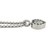 Pendant Necklace 18K White Gold with Diamonds and Sapphires