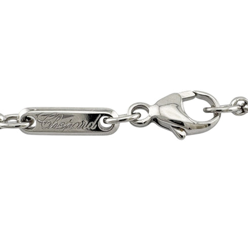 Pendant Necklace 18K White Gold with Diamonds and Sapphires