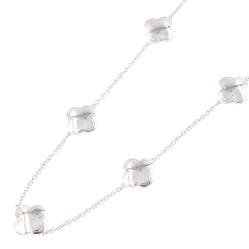 Alhambra Pendant Necklace 18K White Gold