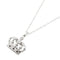 Crown Pendant Necklace 18K White Gold With Black Diamond