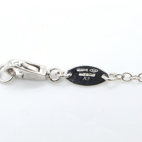 Crown Pendant Necklace 18K White Gold With Black Diamond