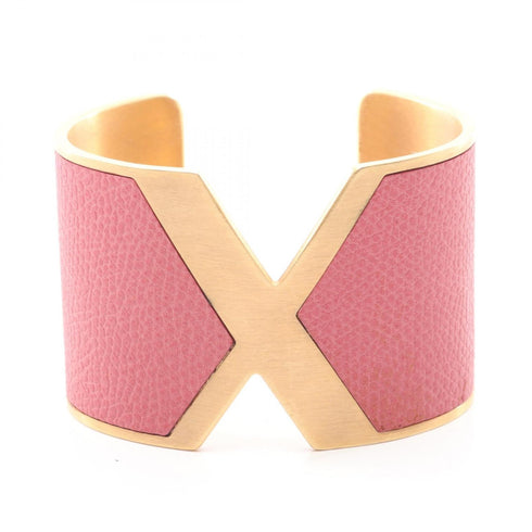 Bracelet Gold and Leather
