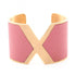 Bracelet Gold and Leather