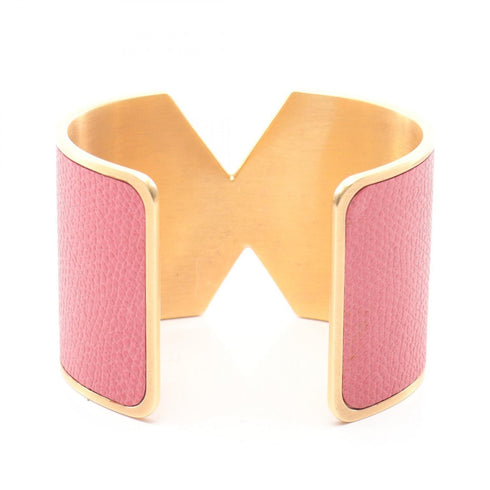 Bracelet Gold and Leather