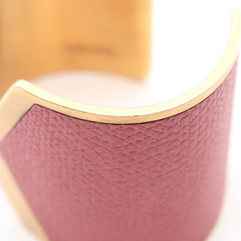 Bracelet Gold and Leather