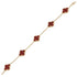 Vintage Alhambra Bracelet 18K Yellow Gold and Carnelian