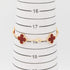 Vintage Alhambra Bracelet 18K Yellow Gold and Carnelian